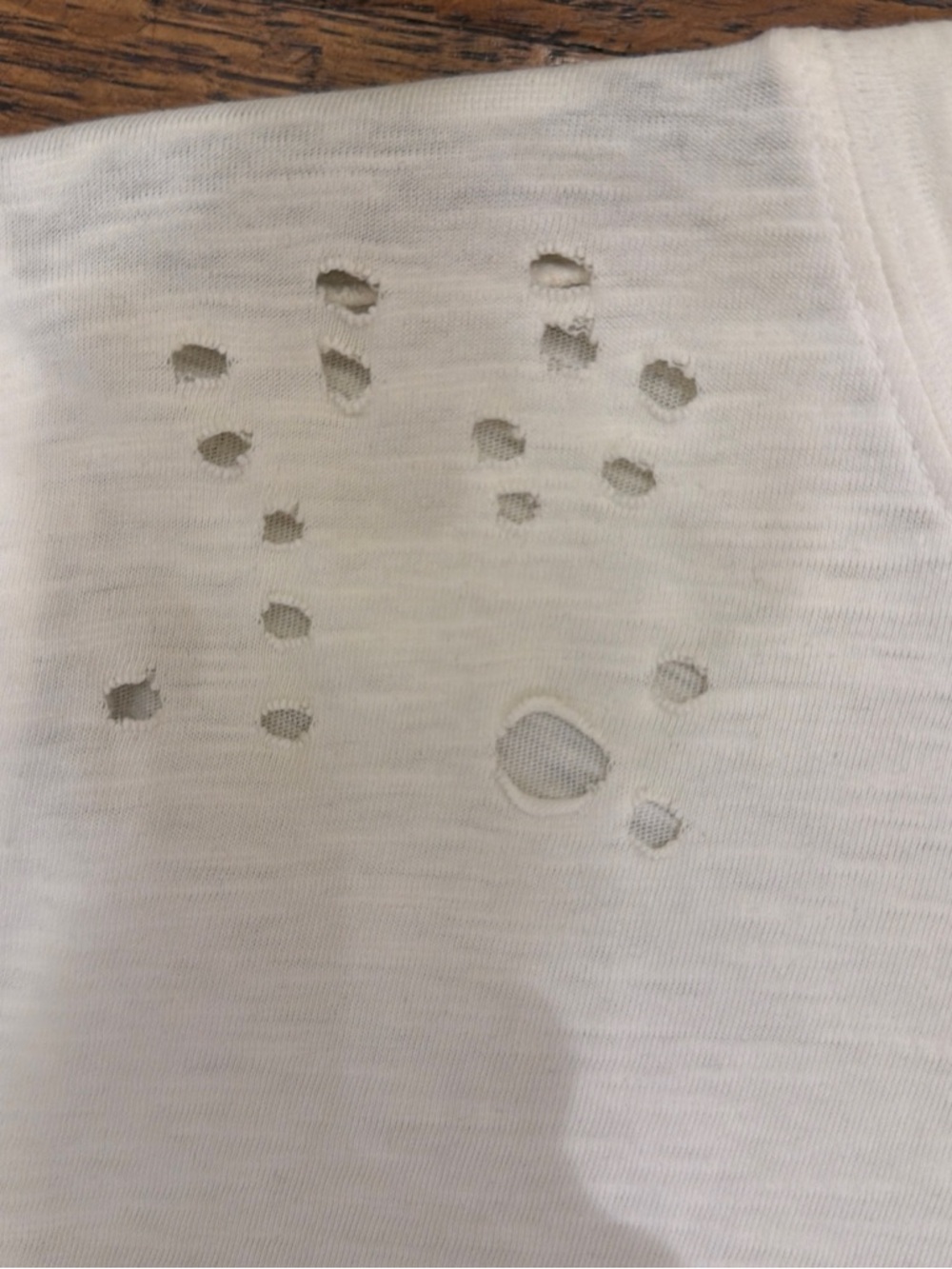 Brandy Melville Cream Crew Neck Tee - Picture 3 of 4